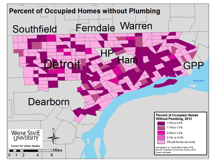 Detroit homes without plumbing