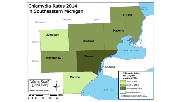 Detroit Chlamydia Rates 2014