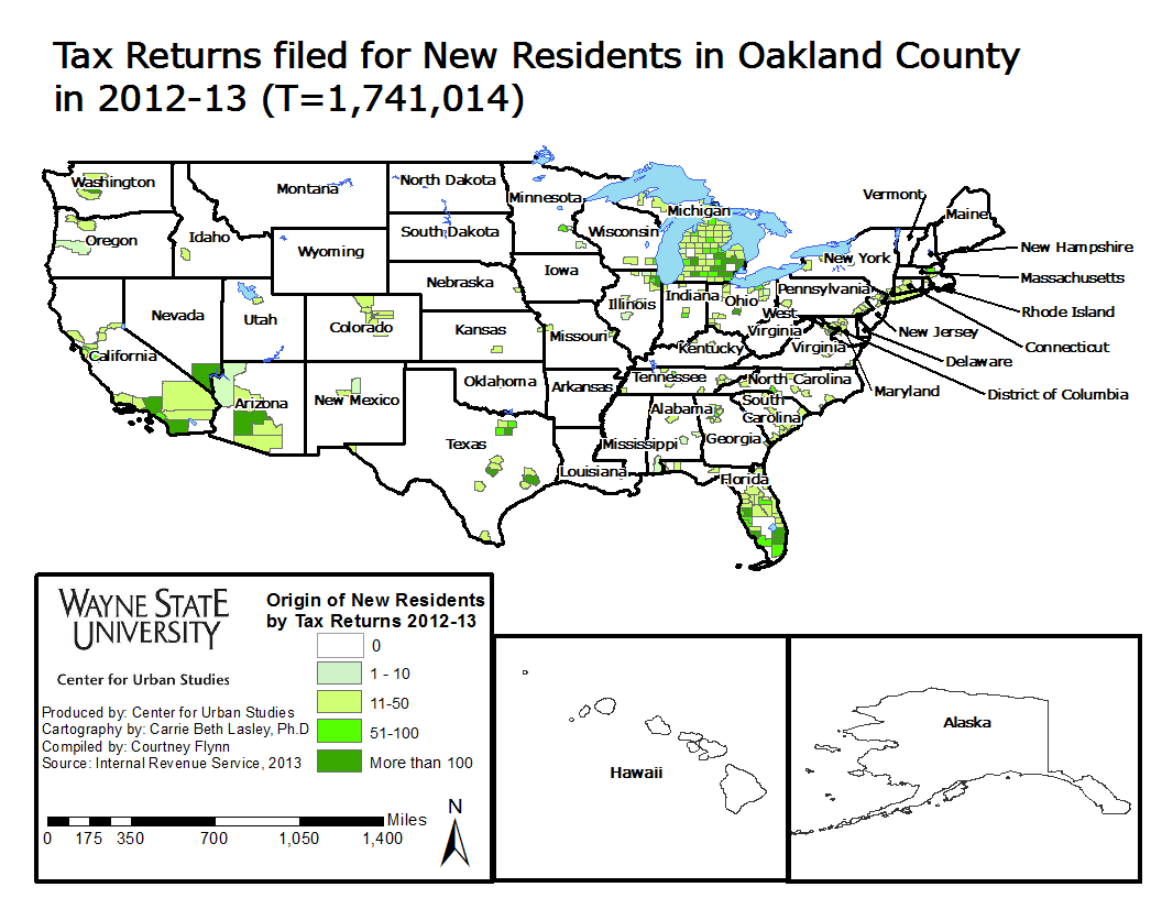Oakland County in migration