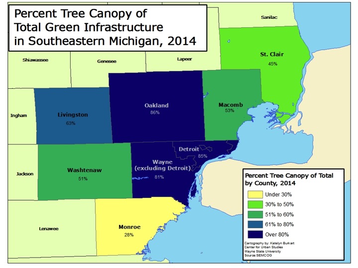 Metro-Detroit Tree Canopy and Green Infrastructure 