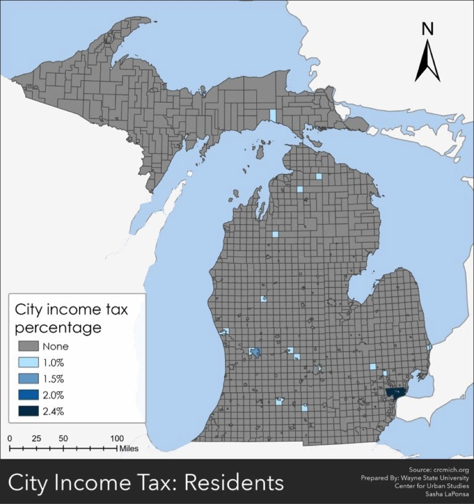 A Look At Michigan’s Local Taxes Drawing Detroit