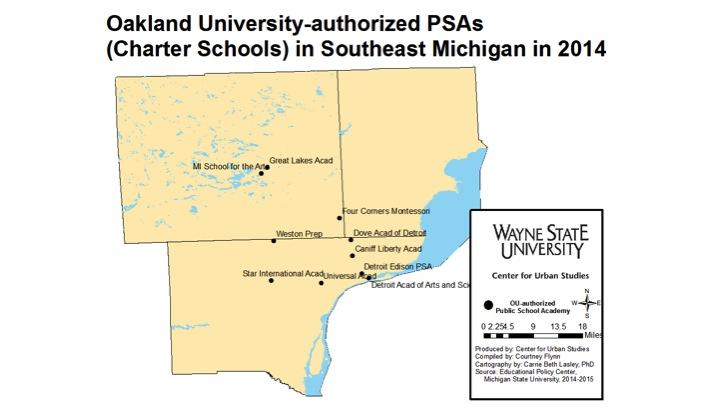 Oakland University Charter Schools in Southeastern Michigan