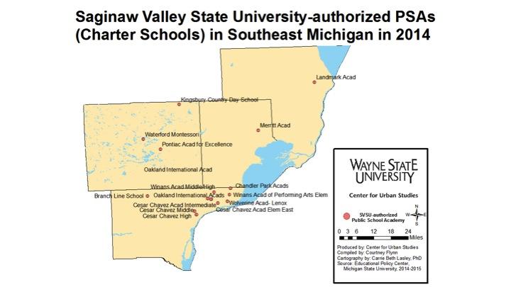 Saginaw Valley State University Charter Schools in Southeastern Michigan